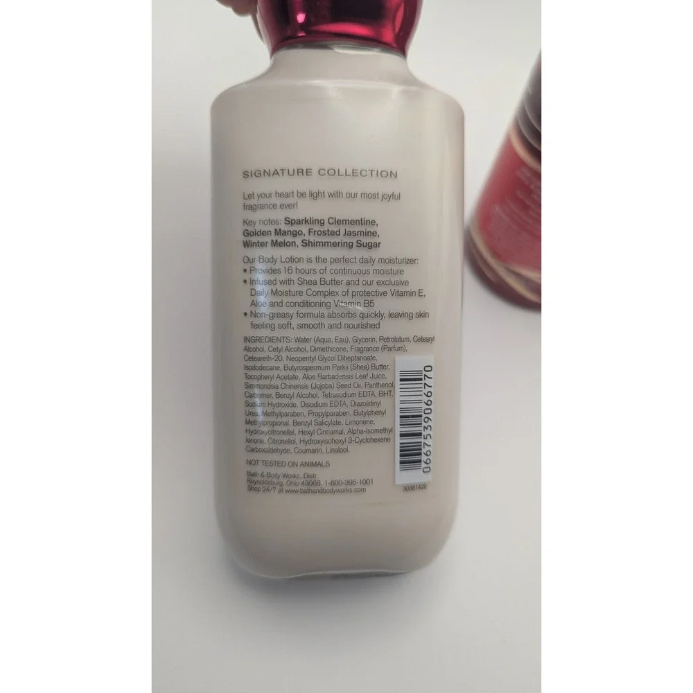 Bath & Body Works Be Joyful Body Lotion and Hand Soap Set Clementine Mango 2pc